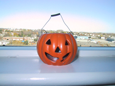 かぼちゃ型のランタン